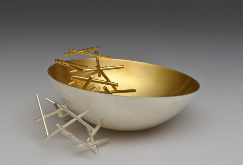 Fingerbowl by Ane Christiansen; silver gilt and commissioned in 2017