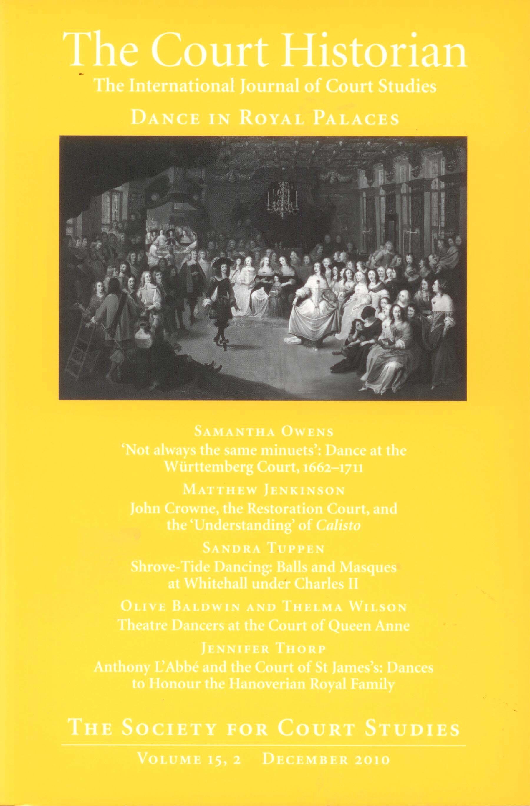Dance in Royal Palaces book cover