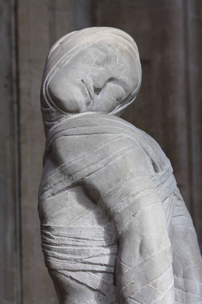 A statue of Lazarus by Jacob Epstein