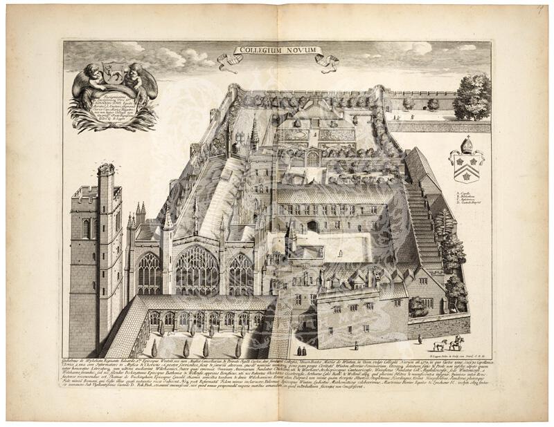 BT1.5.3, plate 19 of New College, David Loggan’s Oxonia illustrata (1675)