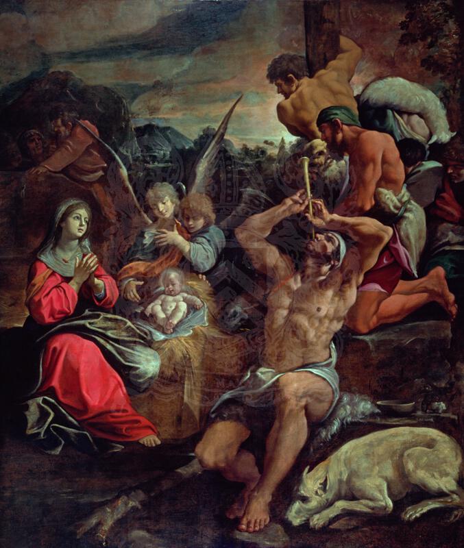 The Adoration of the Shepherds by Lorenzo Garbieri (1580-1654)