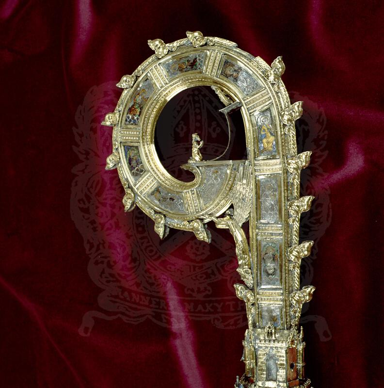The crozier of William of Wykeham, the College's founder The crozier of William of Wykeham, the College's founder