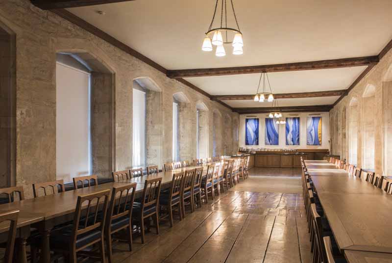 The Founders' Library offers a spectacular view of Great Quad Founder's Library