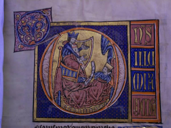 MS 322, f. 28r, De Brailes Psalter, 13thC MS 322, f. 28r, De Brailes Psalter, 13thC
