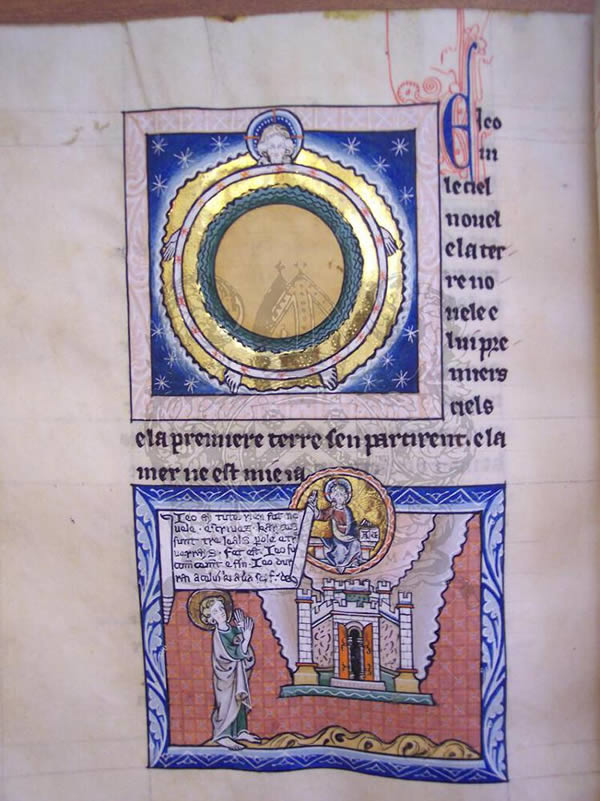 MS 65, f. 78v, Commentary on the apocalypse, 14thC MS 65, f. 78v, Commentary on the apocalypse, 14thC