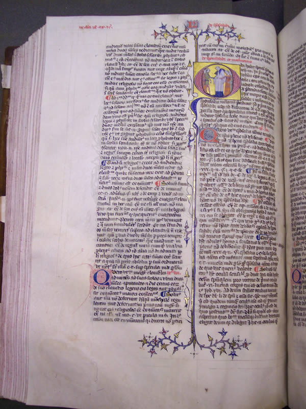 MS 197, f. 167v, Decretalium quaestiones, 14thC