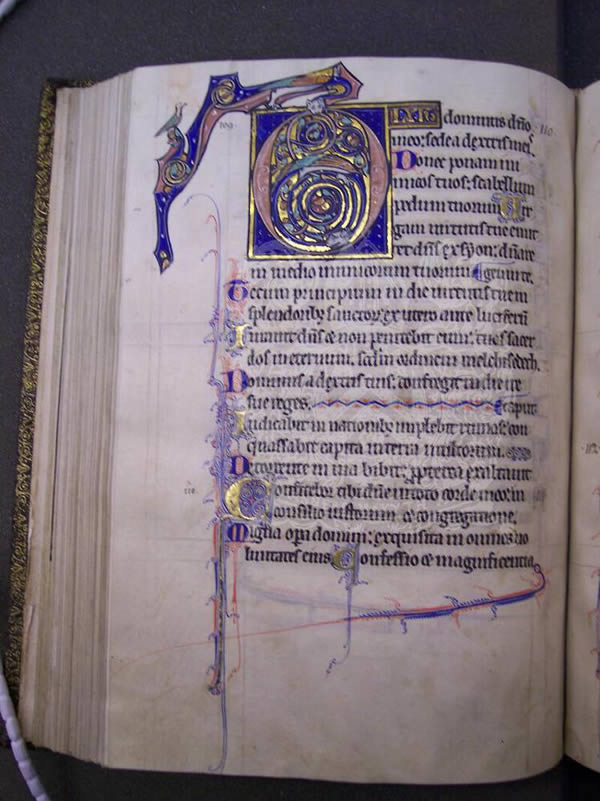 MS 358, f. 95v, Psalter, 13thC MS 358, f. 95v, Psalter, 13thC