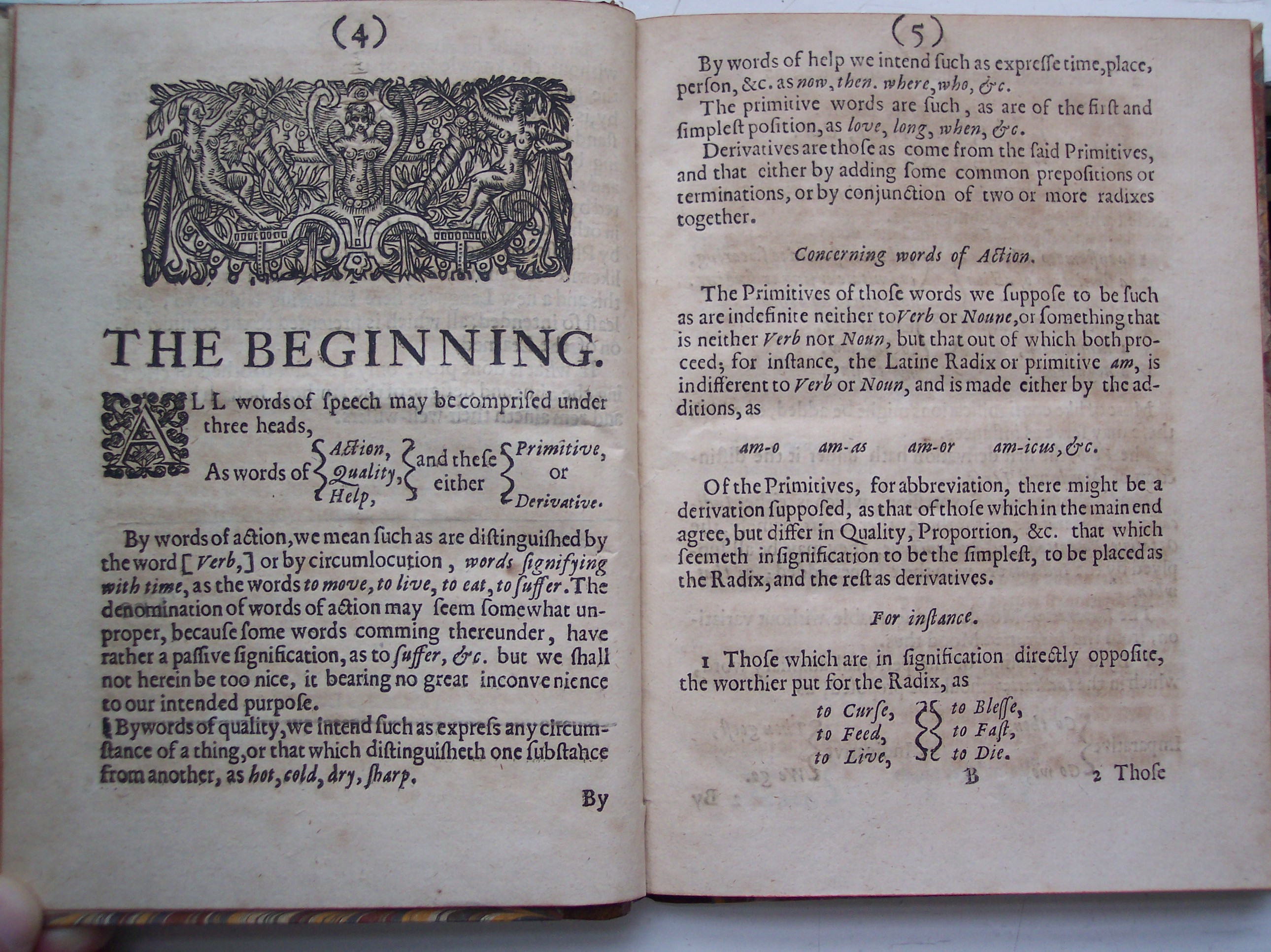 BT3.206.24(1), pp. 4-5, Francis Lodwick’s The ground-work, or foundation laid, (or so intended) for the framing of a new perfect language (1652) 