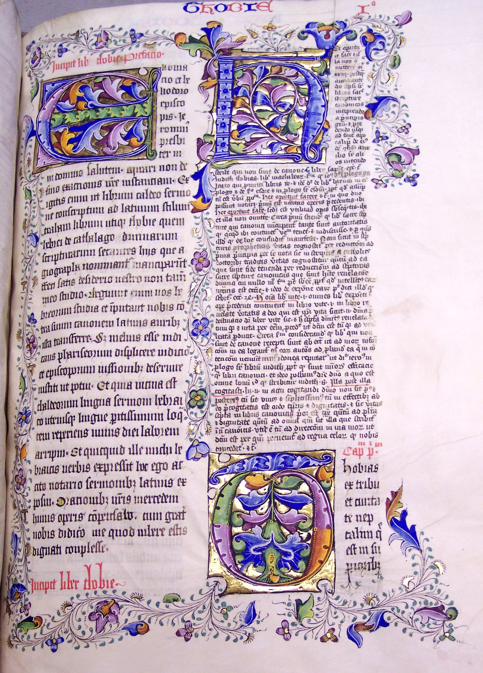 MS 9, f215r, Bible, 15thC