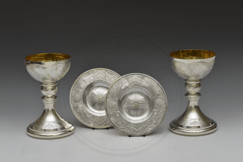 Pair of Chalices and Patens by Rod Kelly