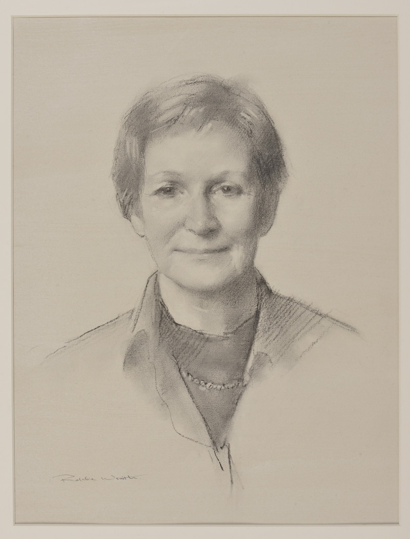 Caroline Thomas, former Home Bursar at New College, by Robbie Wraith