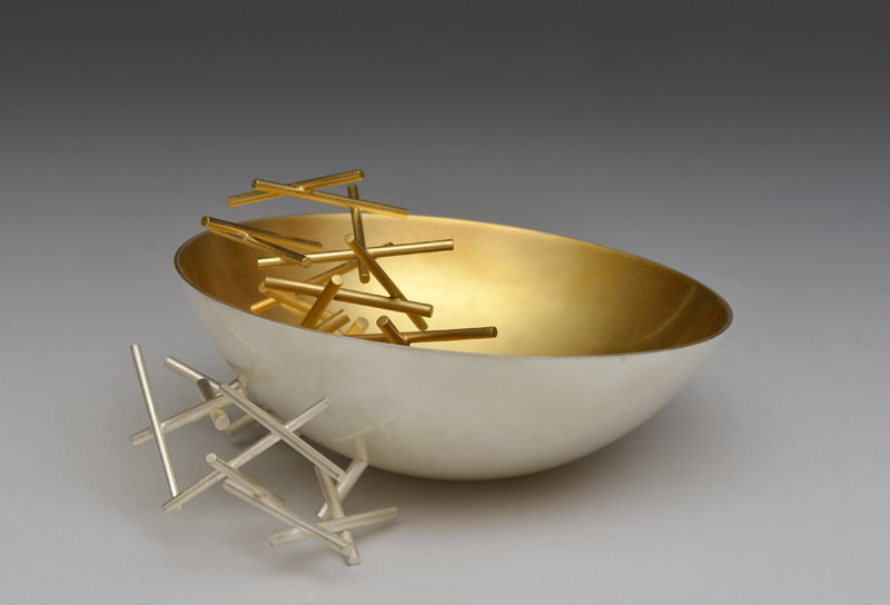 A fingerbowl by Ane Christiansen; silver gilt commissioned in 2017 Fingerbowl by Ane Christiansen; silver gilt and commissioned in 2017