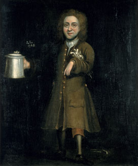 Portrait of Thomas Hodges, 1768, servant to the Chaplain's Room, New College; either son or grandson of another Thomas Hodges who died in 1700 and had been a porter at New College; Portrait of Thomas Hodges, 1768 (oil on canvas)
