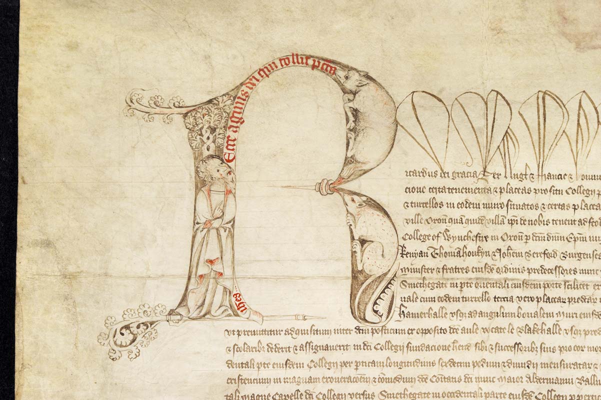NCA 5361, Richard II Charter confirming the College site in Oxford, 13 July 1389 NCA 5361, Richard II Charter confirming the College site in Oxford, 13 July 1389