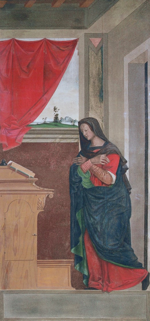 Virgin Annunciate (Tempera on Canvas)