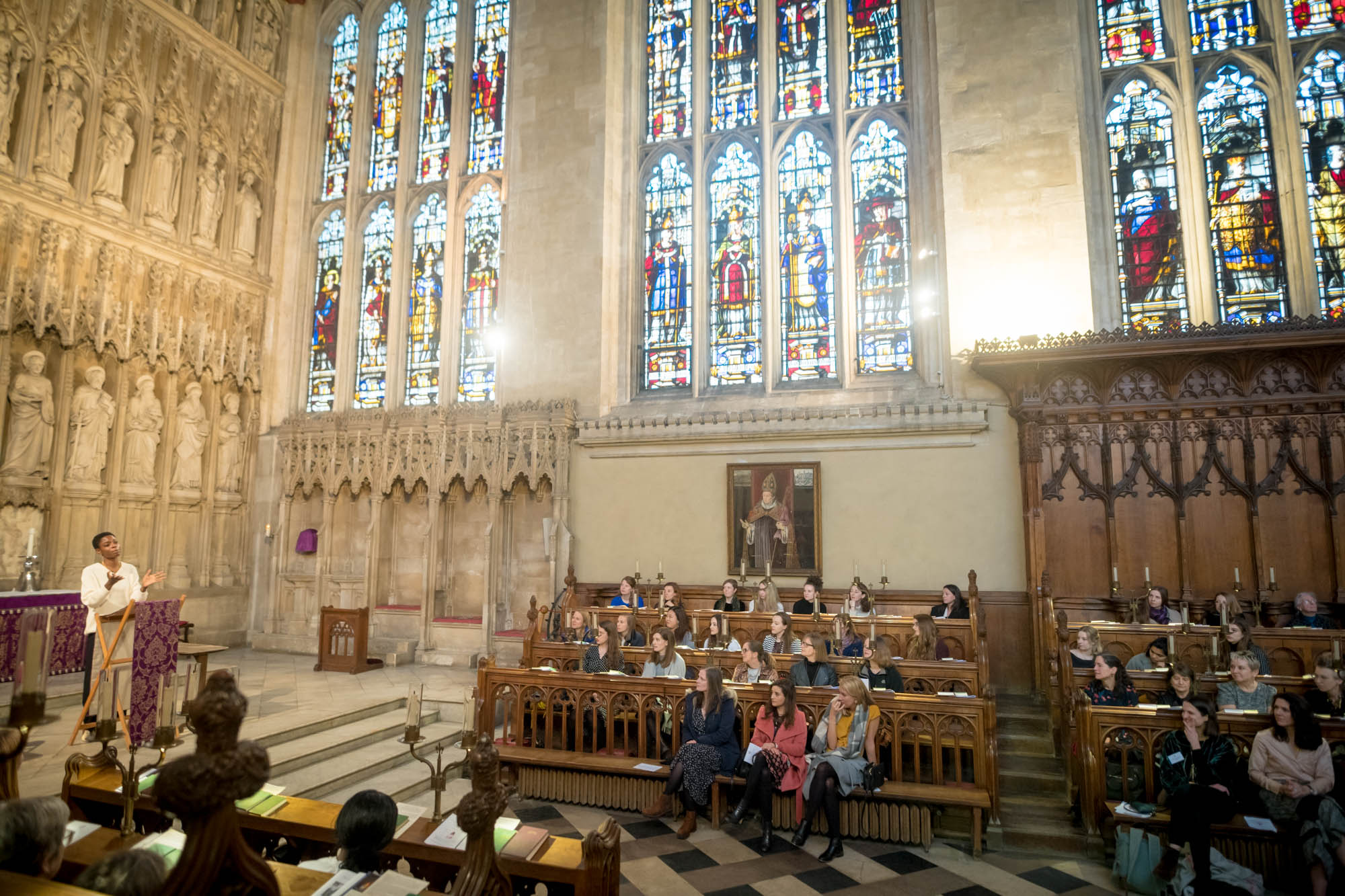 The Chapel during the speech