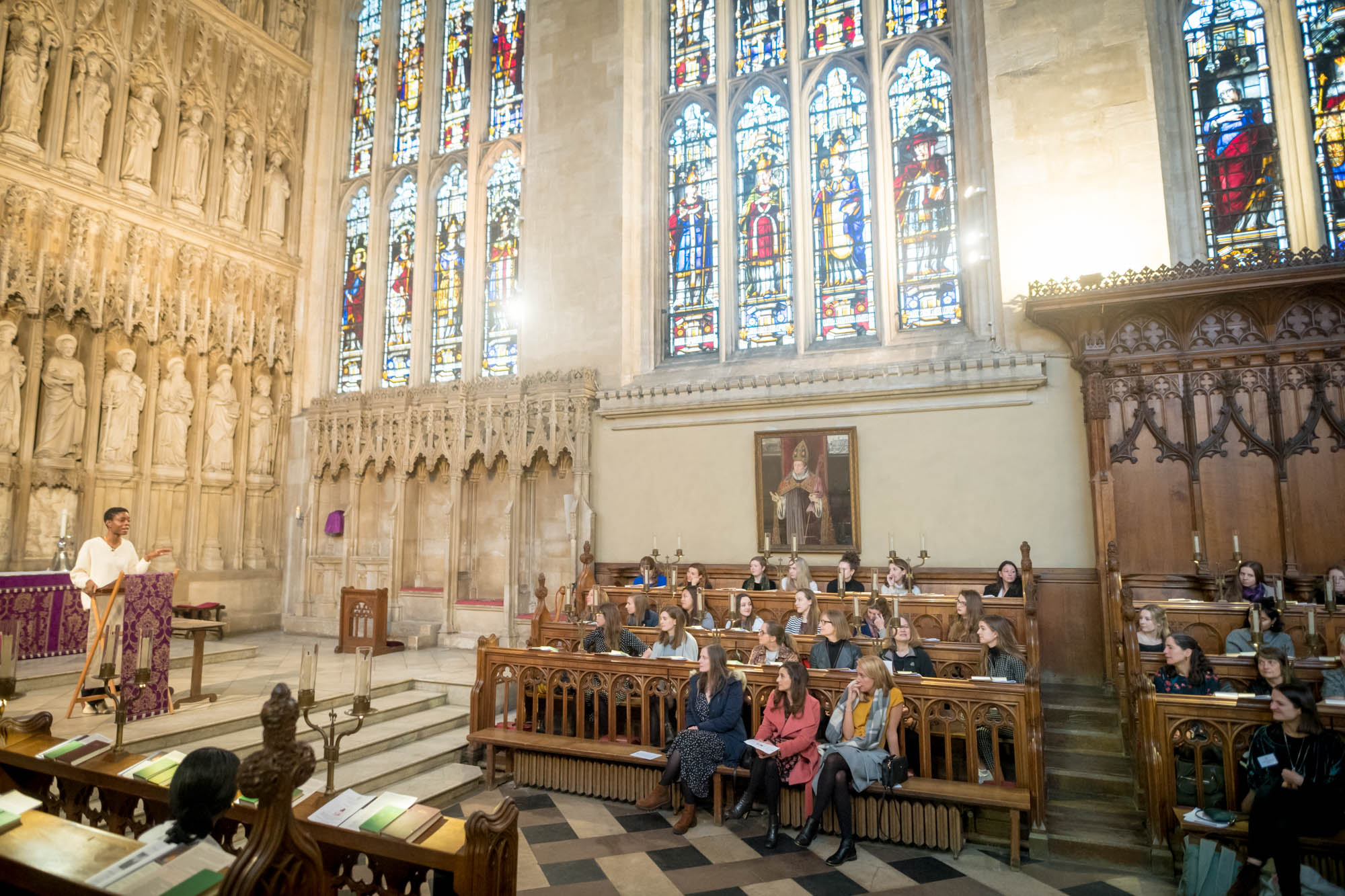 The Chapel during the speech