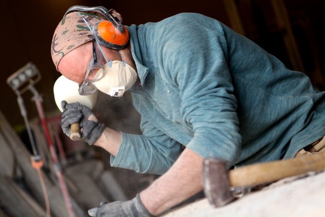 Nicolas Moreton sculpting