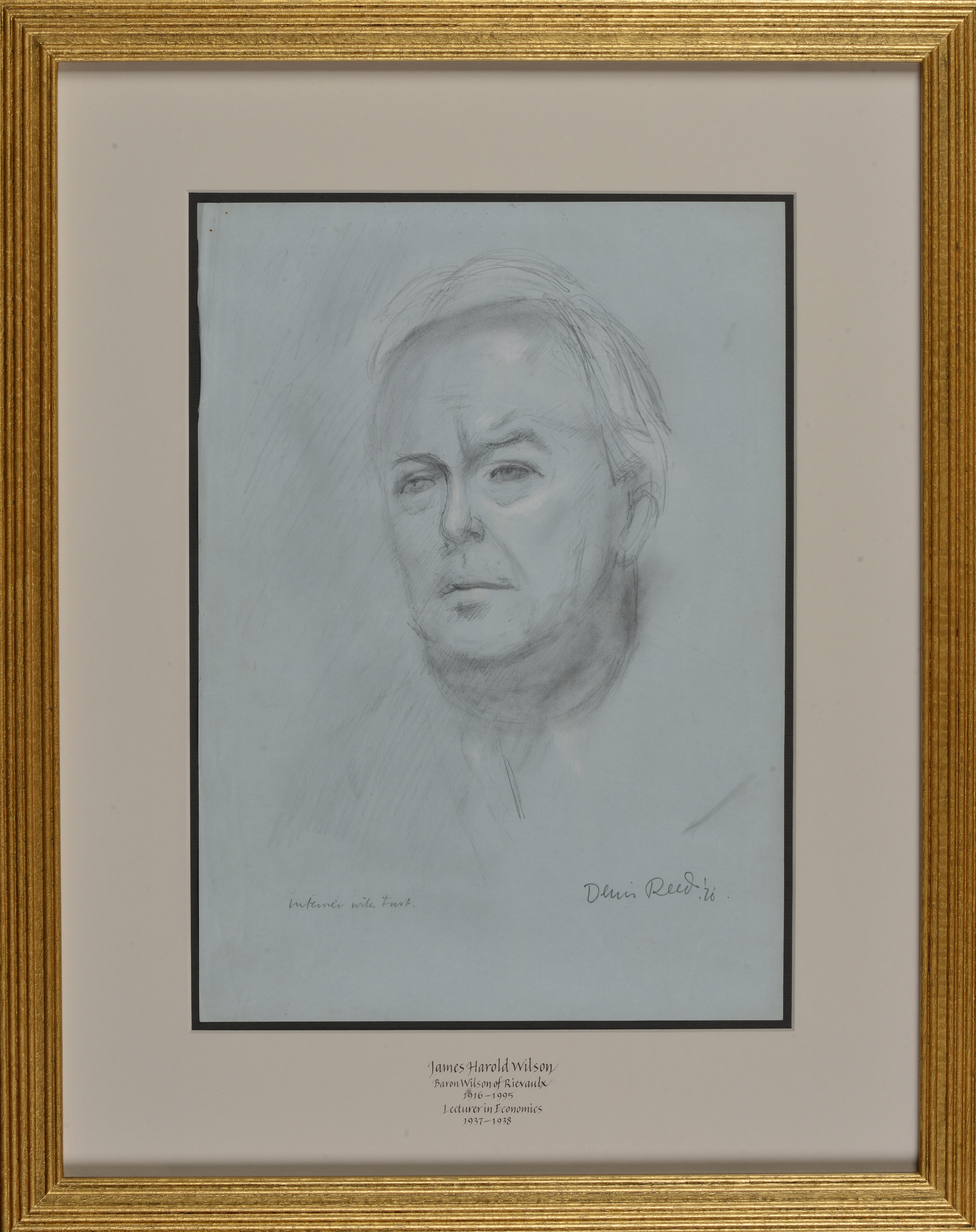 Harold Wilson, Lecturer in Economics at New College 1937-38, by Denis William Reed