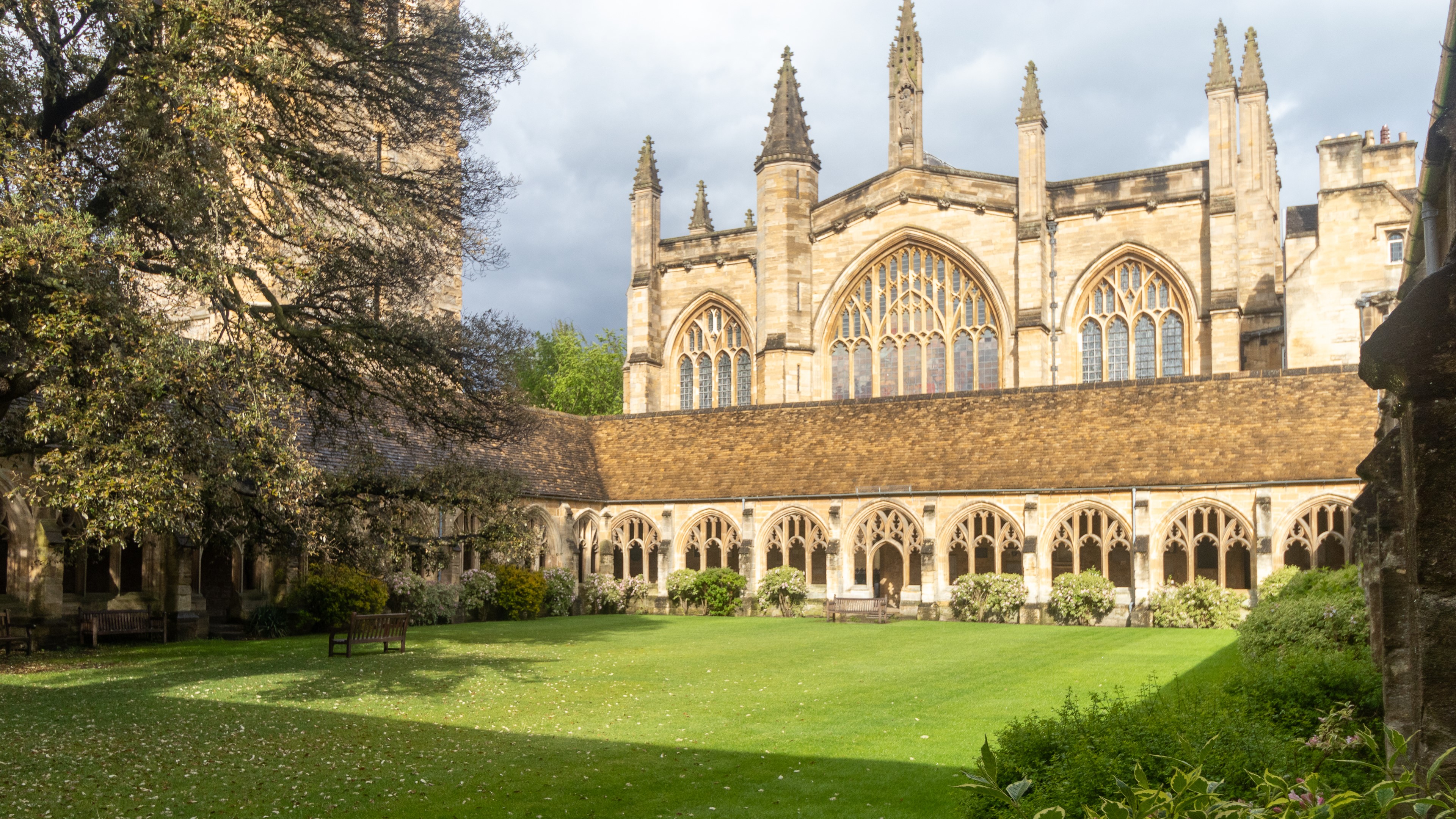 Chapel exterior with Cloisters in front