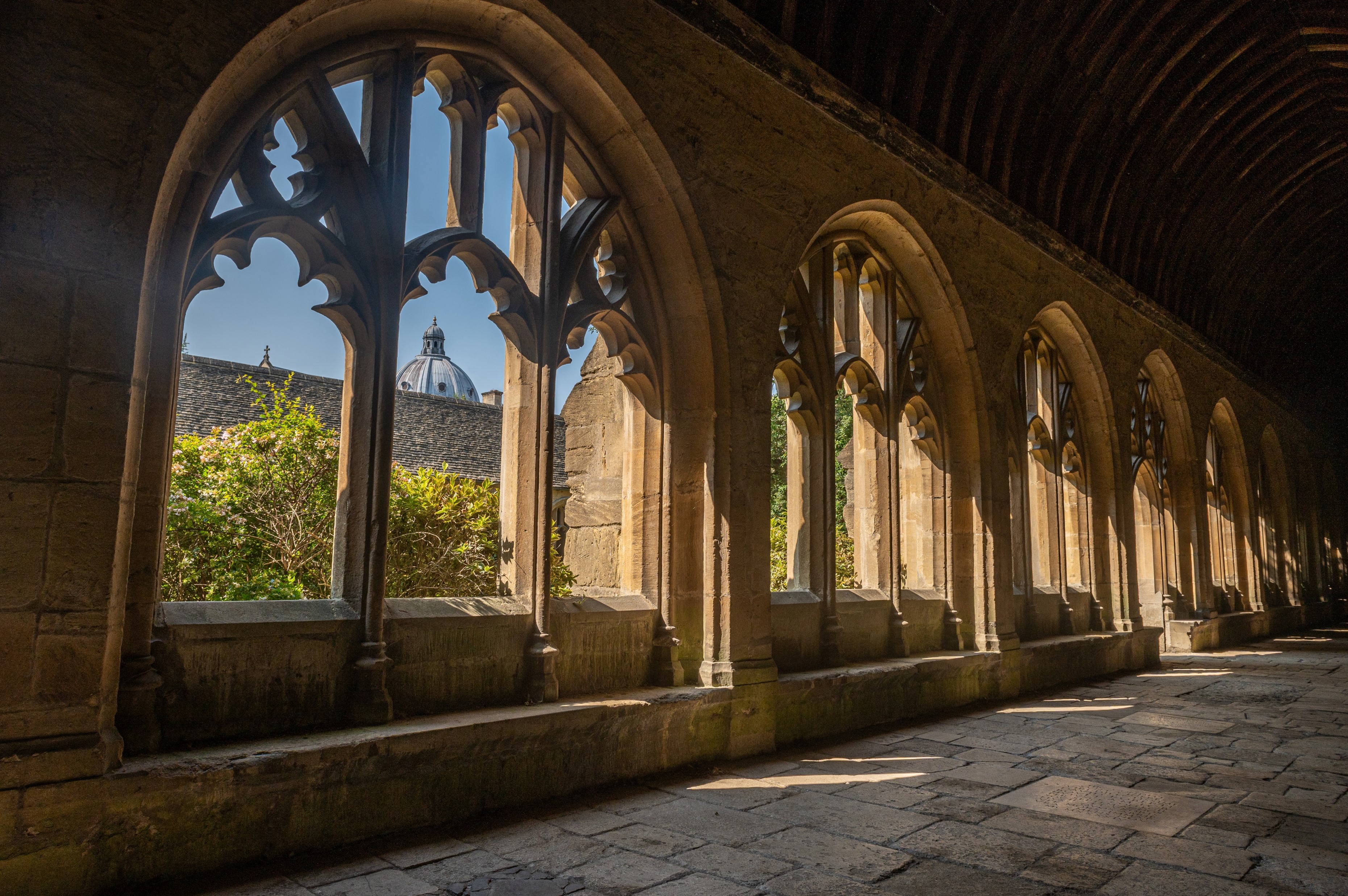 Open windows in the Cloisters