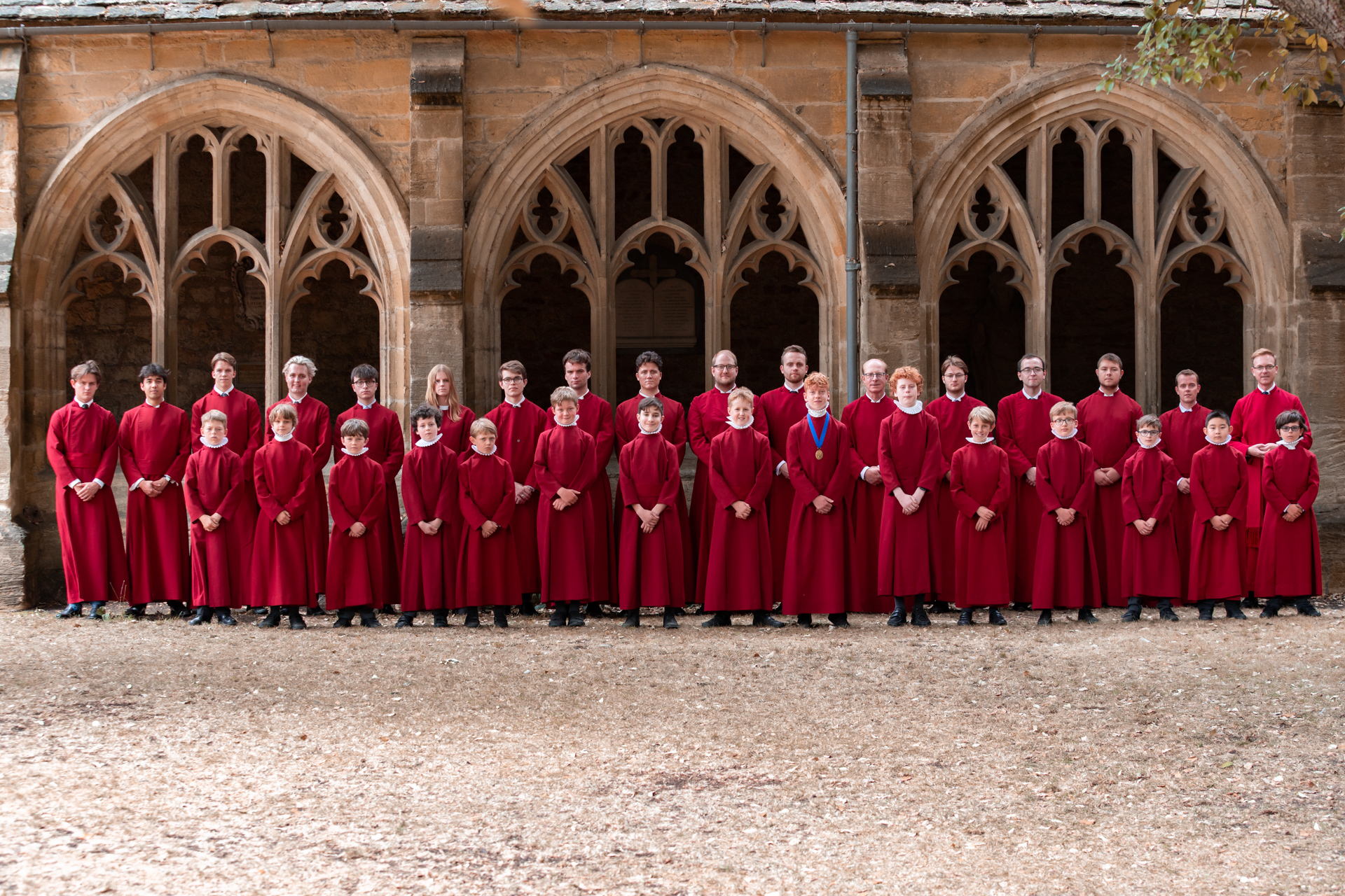 New College Choir in the New College Cloisters