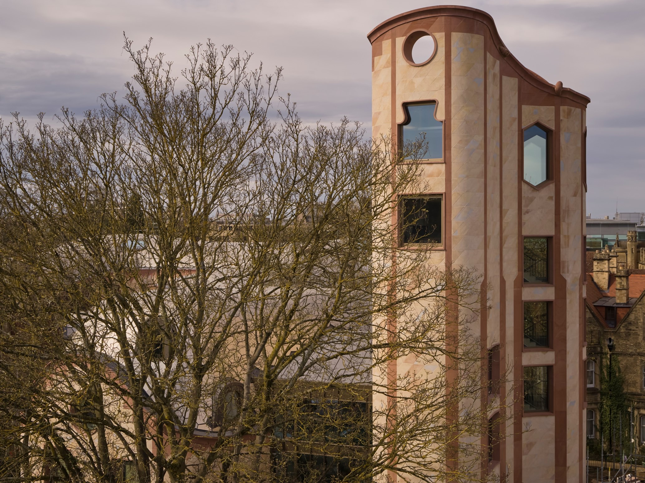 The Gradel Tower which houses the Gradel Institute of Charity - March 2024