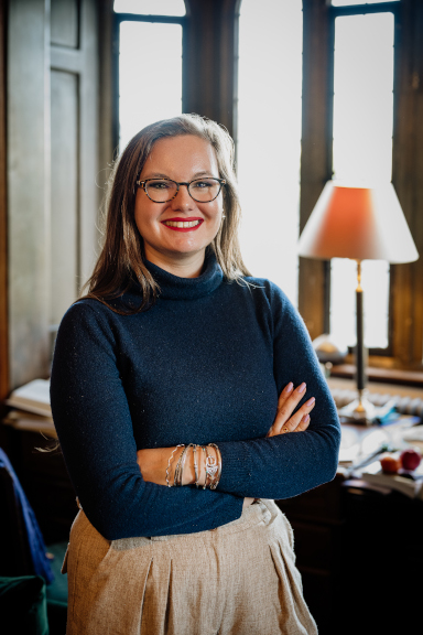 Picture of Dr Charlotte Spence, Lecturer in Ancient History at St Hilda's College. Photo by Laura Smith.