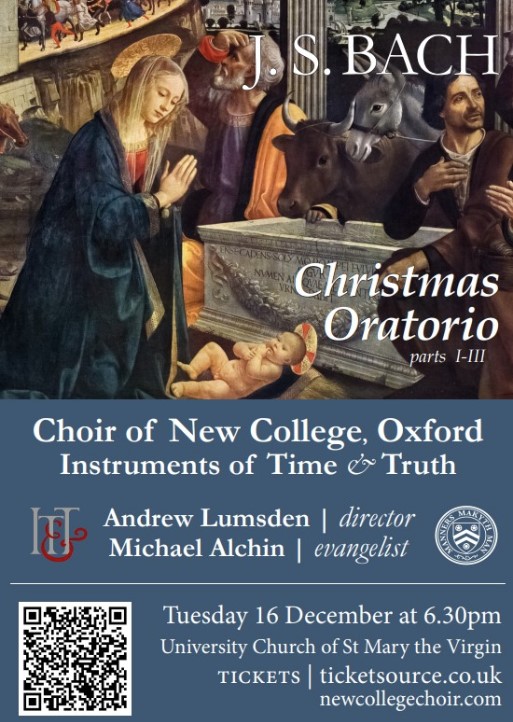 A picture of the Christmas Oratorio parts I-III concert at University Church