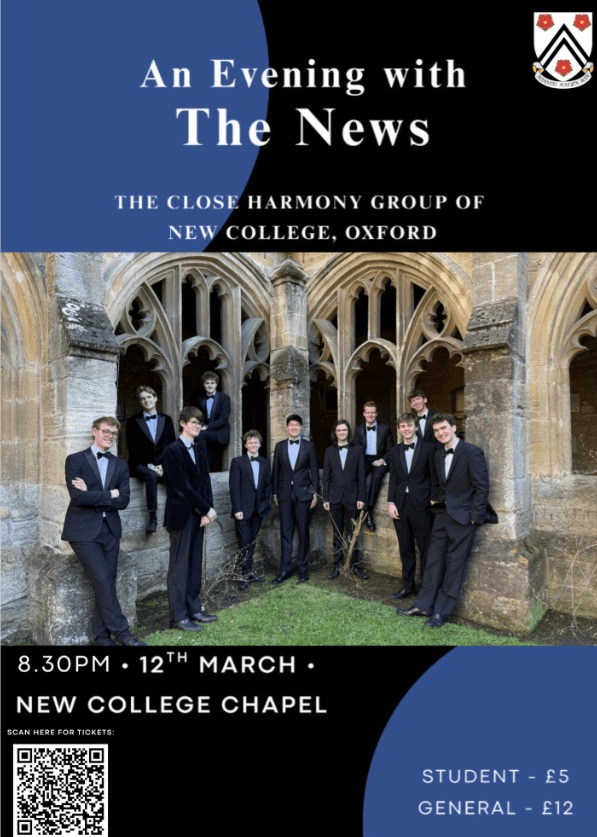 Concert poster with details on venue, date, time and tickets