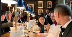 Picture of New College Medics at a previous Haldane Society Dinner at New College Oxford.