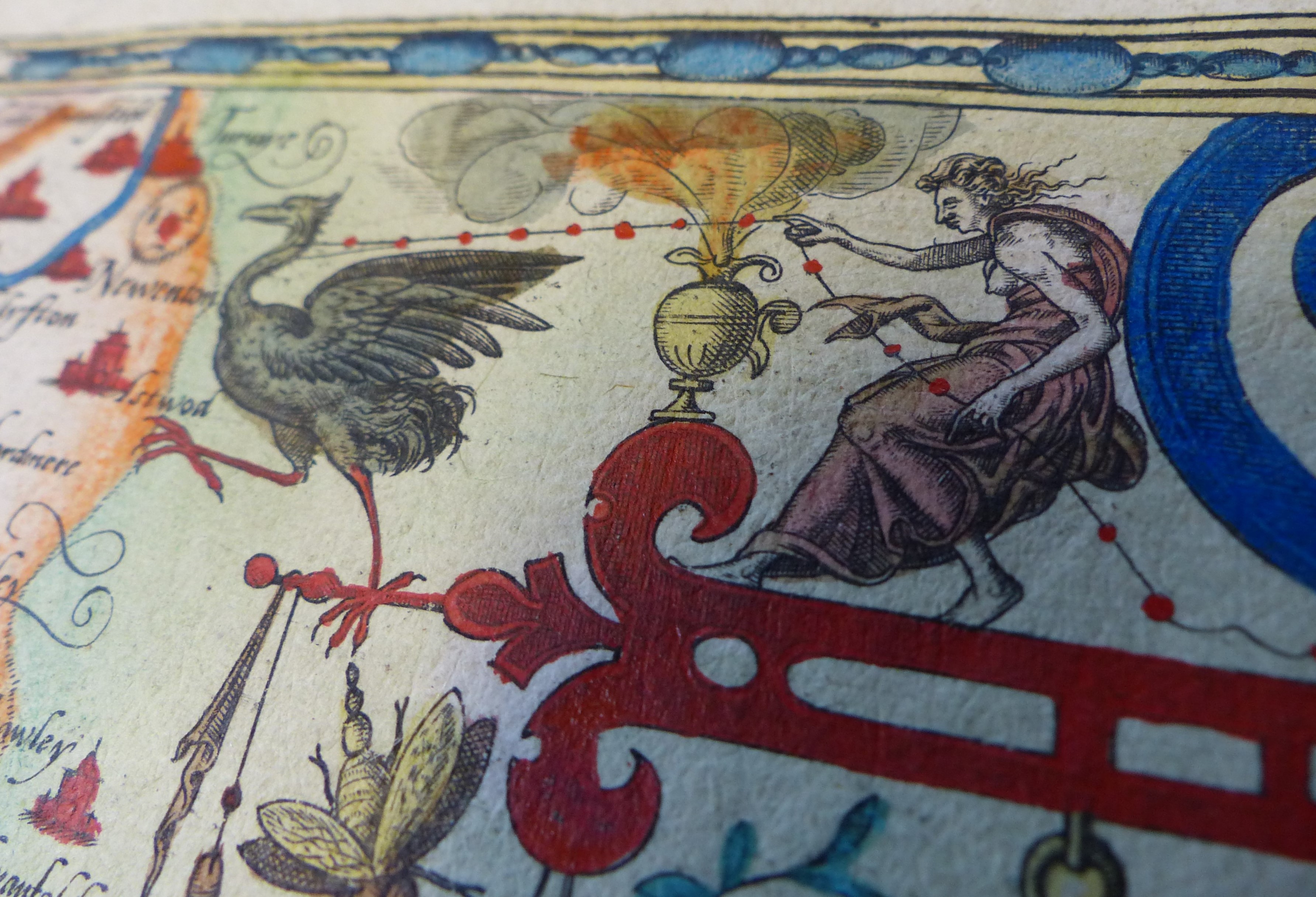 New College Library, Oxford, BT1.47.9—Christopher Saxton, Atlas of the Counties of England and Wales (1579)