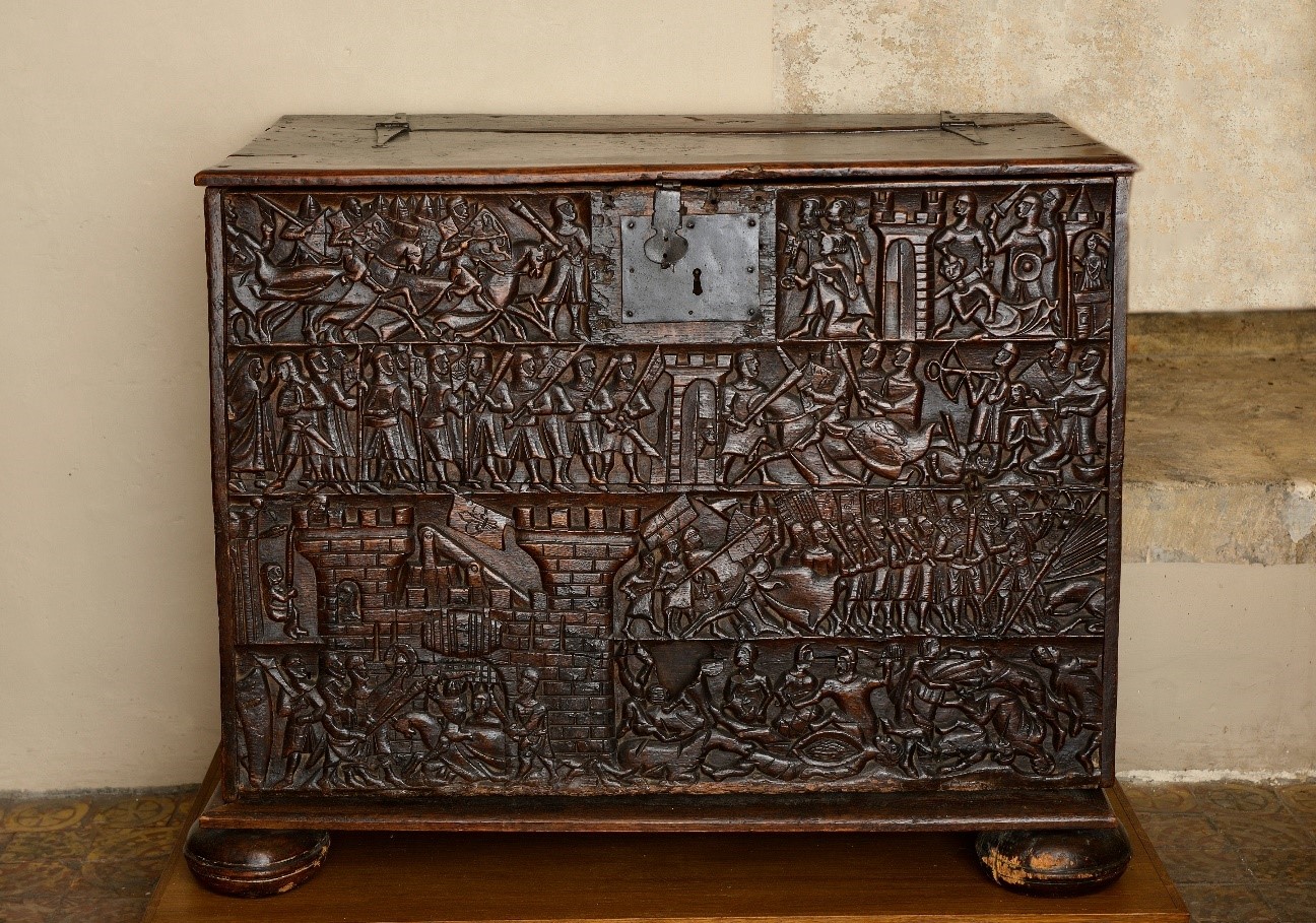 The Courtrai Chest, 14th-century Flemish school, New College, Oxford