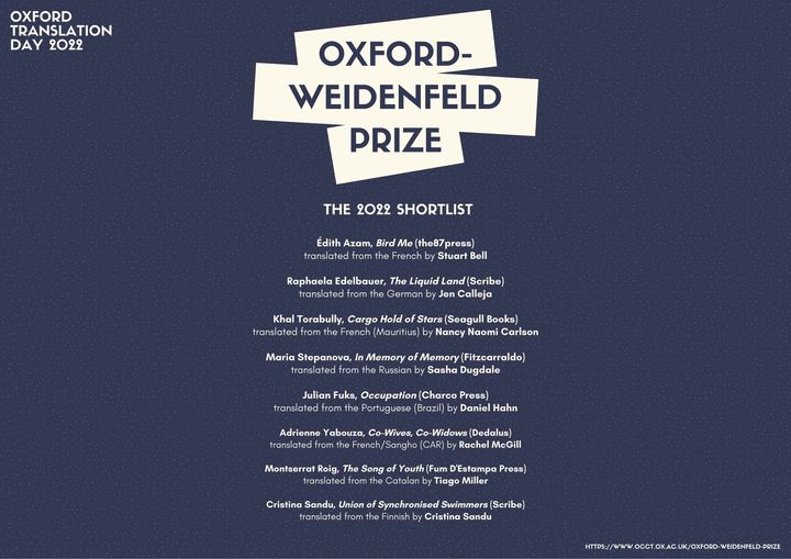 Shortlist for this year's Oxford-Weidenfeld Prize