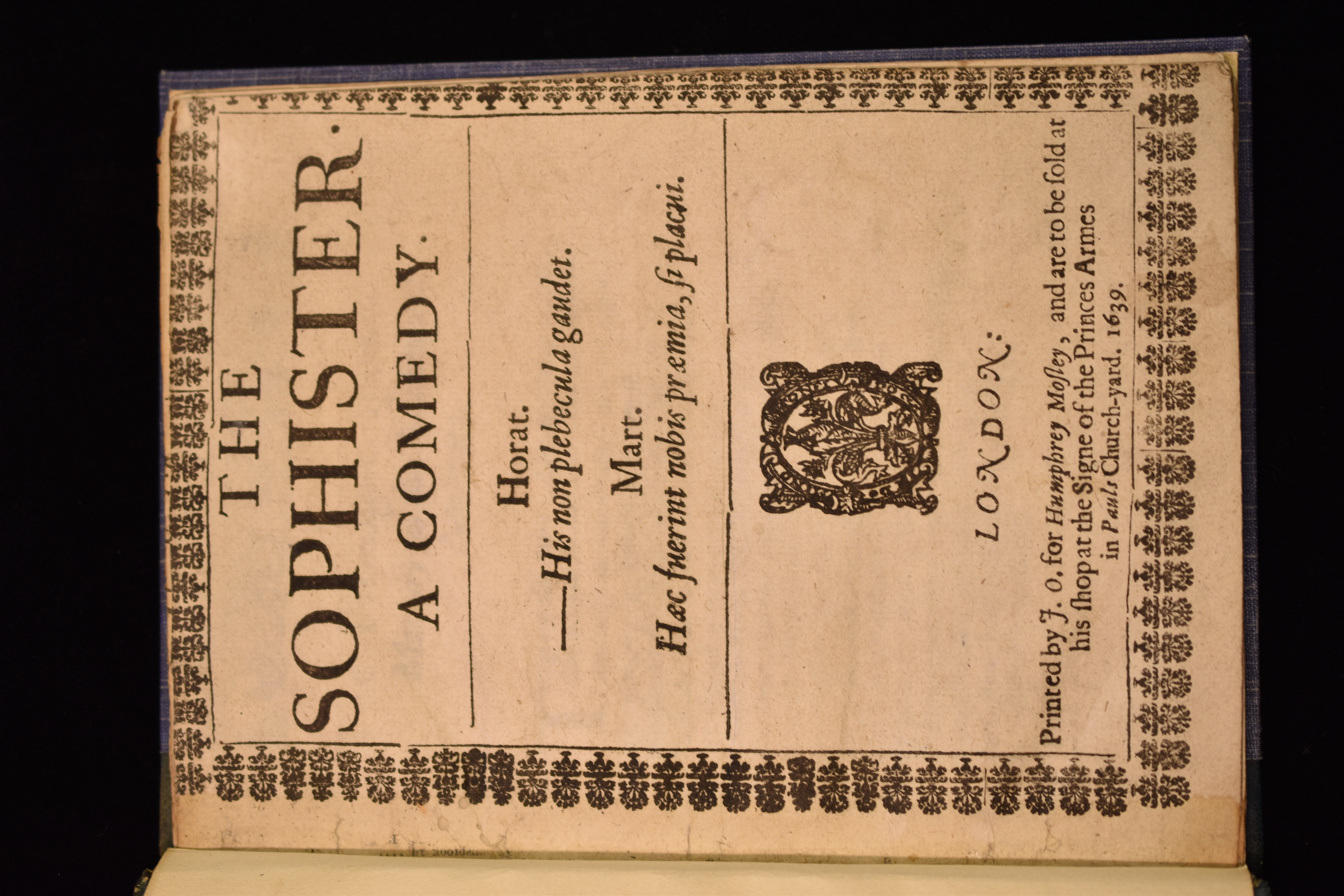 The Sophister title page