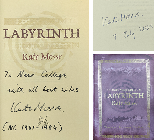 Labyrinth by Kate Mosse (New College Library, Oxford, NC/MOS)