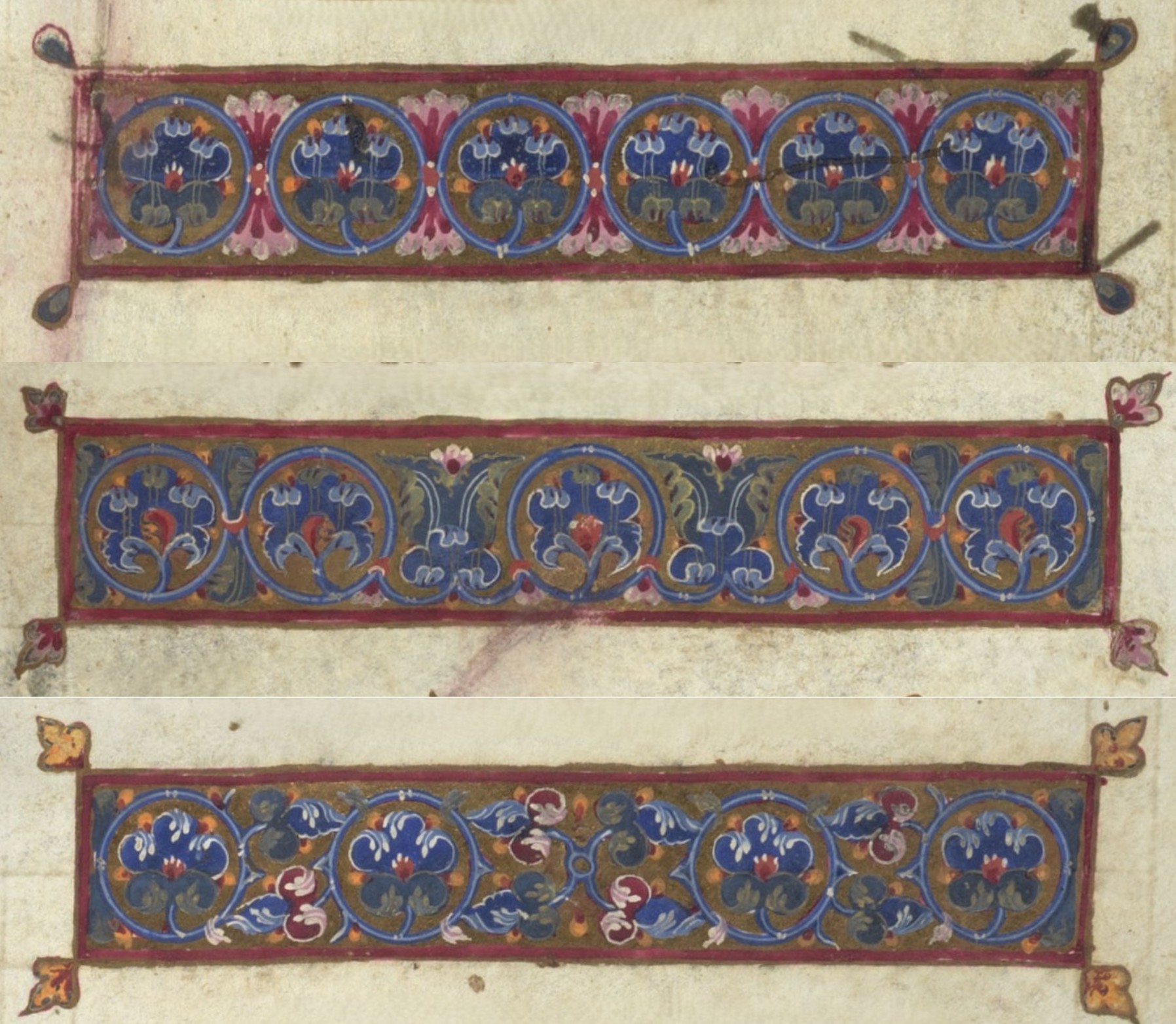 Ornamental bands form New College MS 74