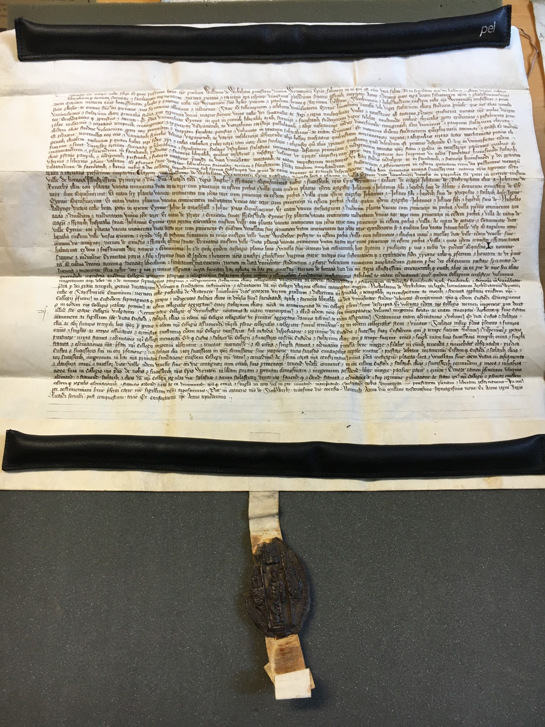 The Founder's Charter with wax seal
