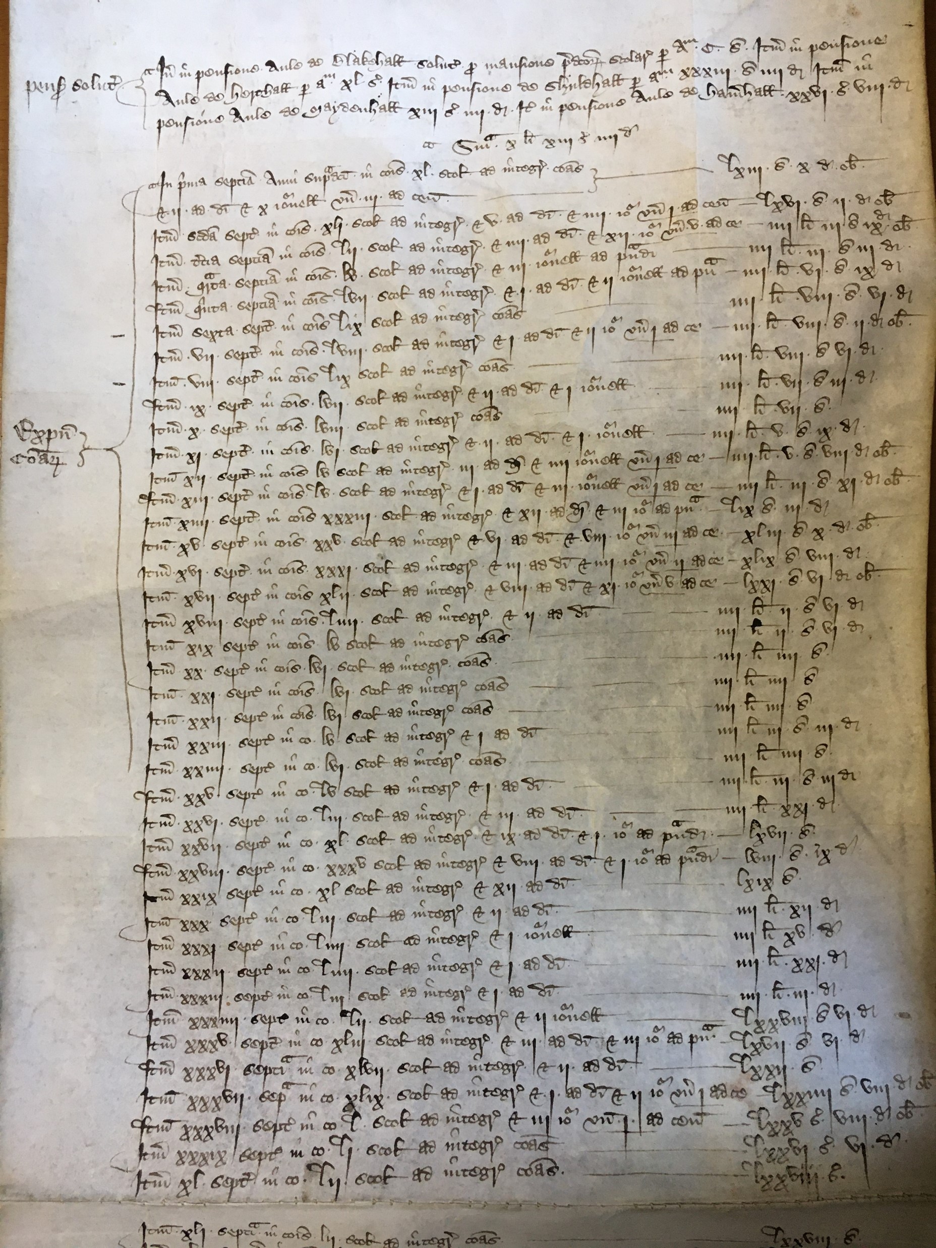 First New College account roll