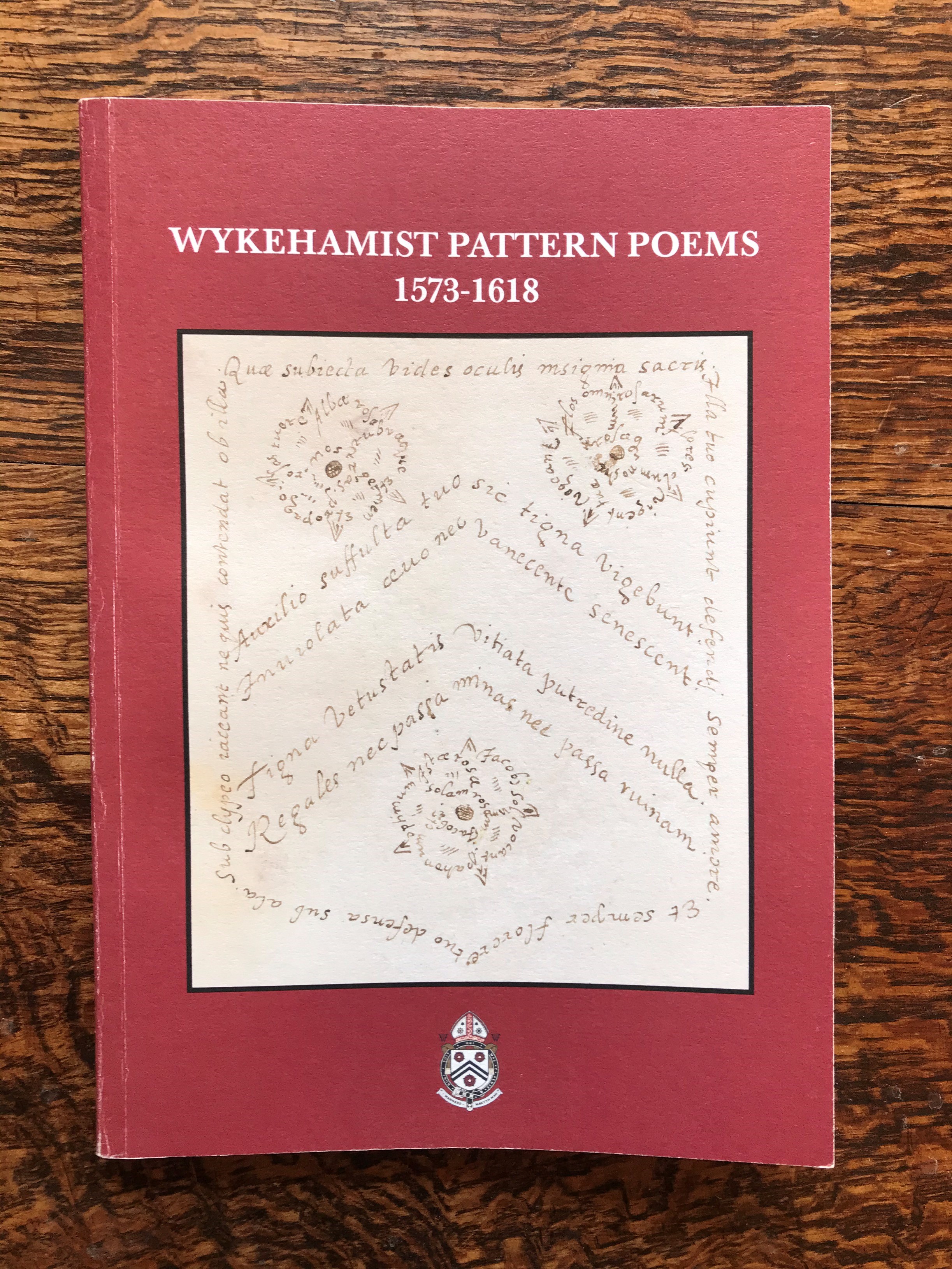 Wykehamist Pattern Poems front cover