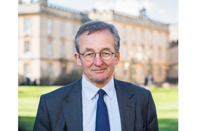 Professor Dieter Helm in Garden Quad