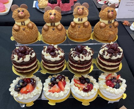 Elycia's desserts at the competition