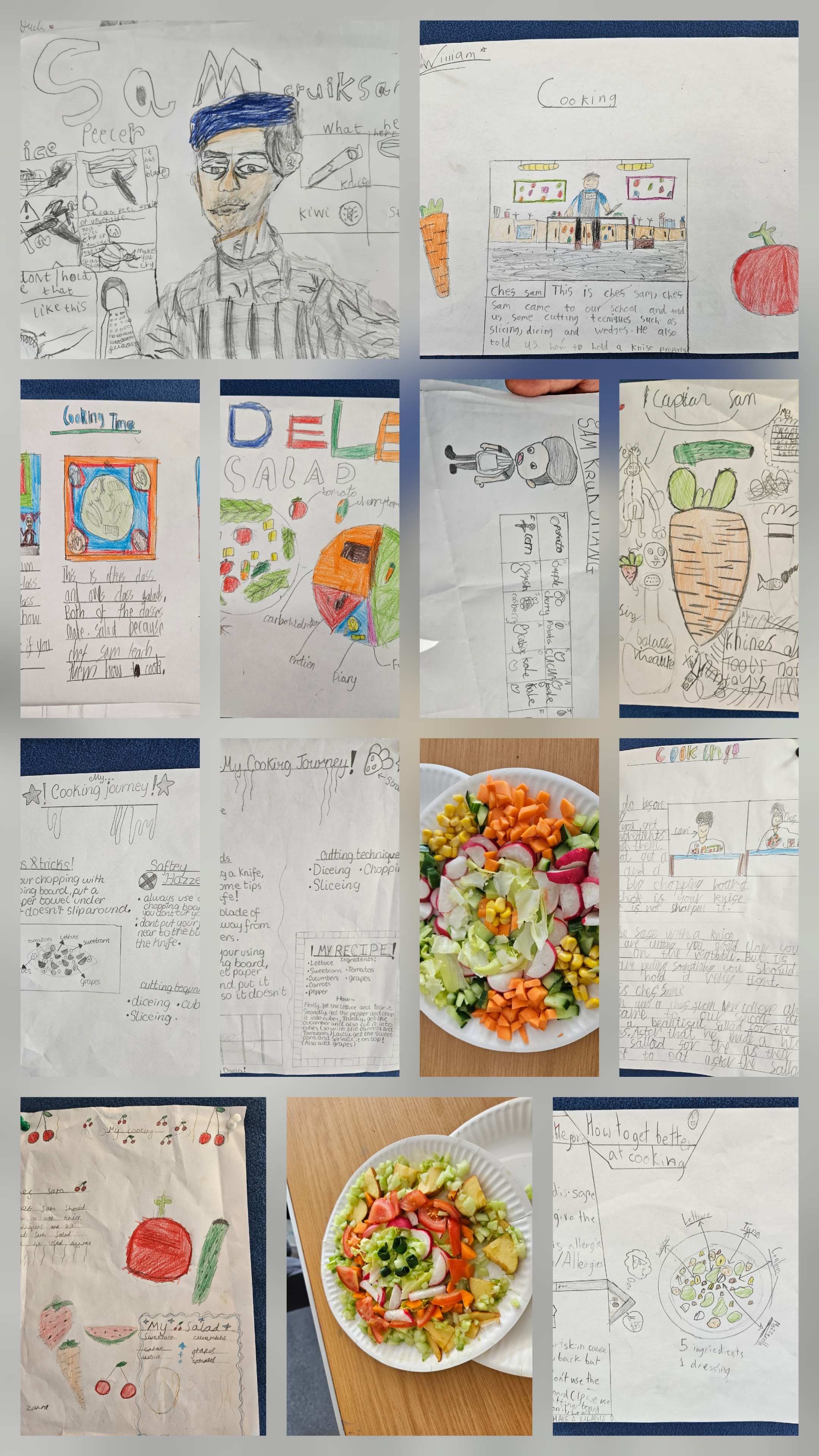 A selection of the childrens' work