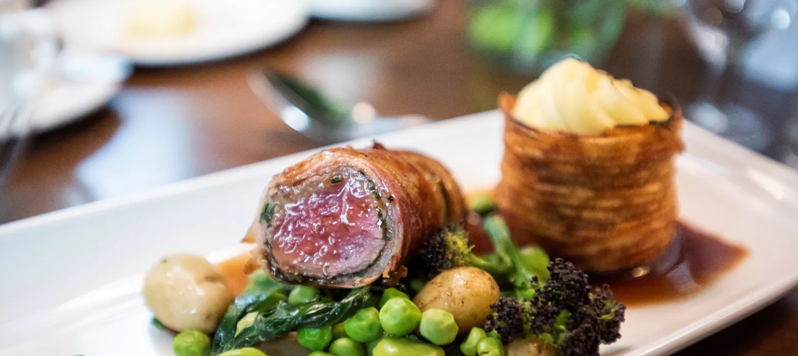 Oxfordshire Hogget, Wild Garlic, Spring Vegetables