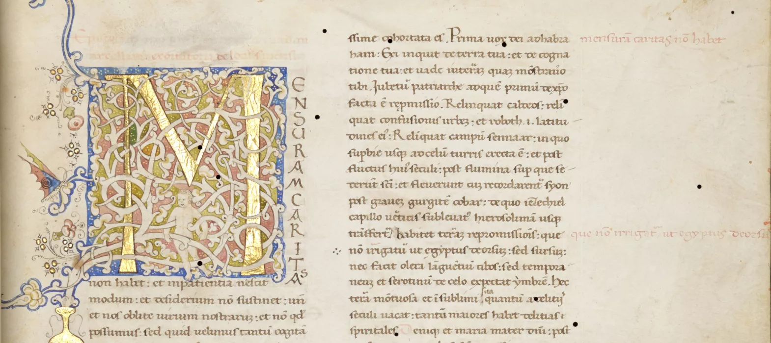 Letters of St Jerome, New College Library, Oxford, MS 384, f. 1r