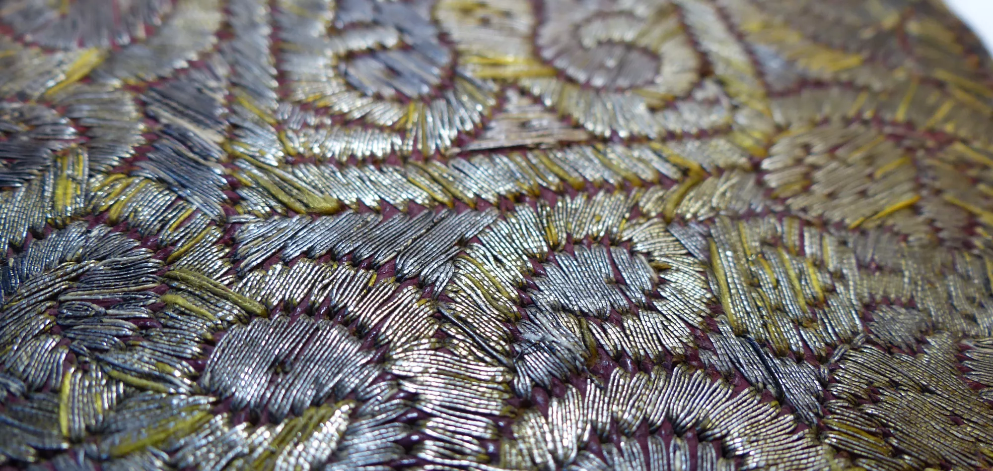 BT1.127.9, Silver and gold metal-thread binding (16th century), New College Library, Oxford