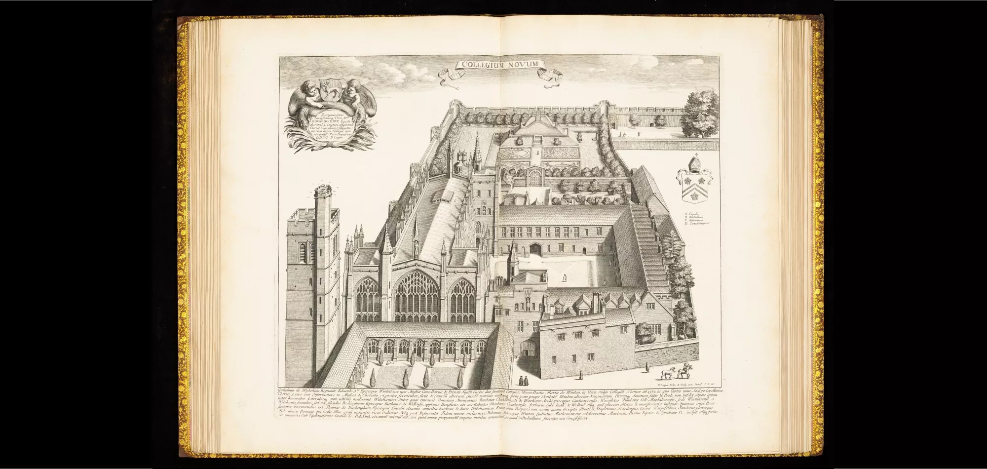 17th century map of New College