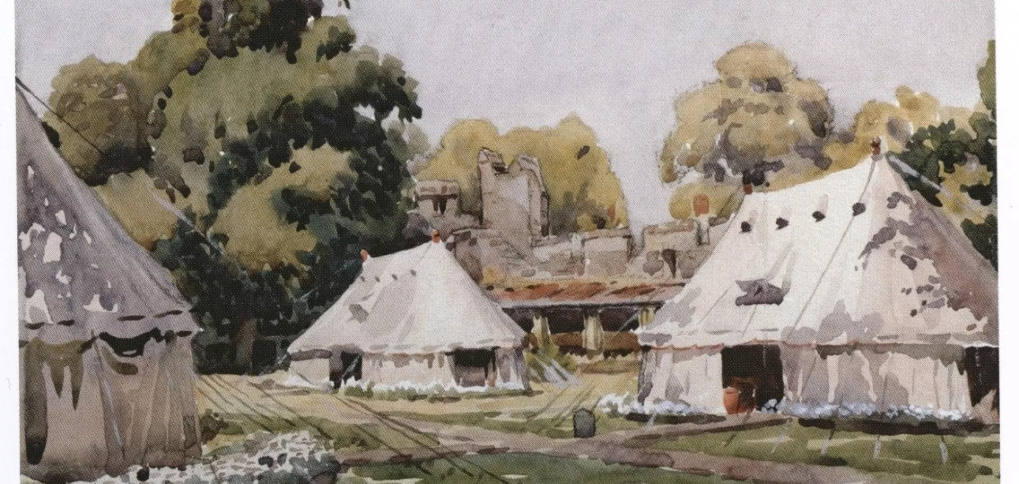 Tents of the 3rd Southern General hospital in the grounds of New College during the First World War
