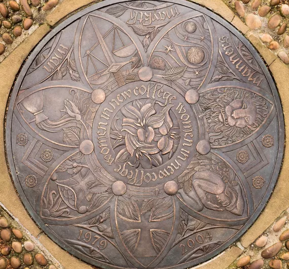 Commemorative plaque marking 25th anniversary of women