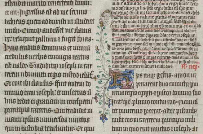 New College Library, Oxford, MS 8, f. 22v [detail]